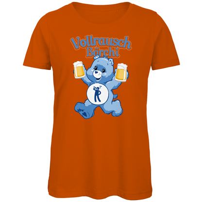 Vollrausch Bärchi - Glücksbärchi - Damen Premium Bio T-Shirt Urban Orange