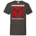 Strammsein Gott weiß ich will besoffen sein - Herren V-Neck Shirt Light Graphite Solid