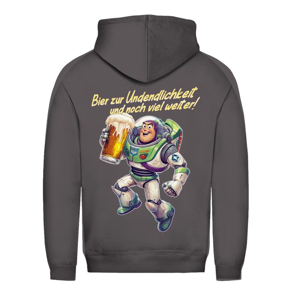 Bier zur Unendlichkeit und noch viel weiter - Buzz Lightyear Toy Story - Damen Hoodie Charcoal (Heather)