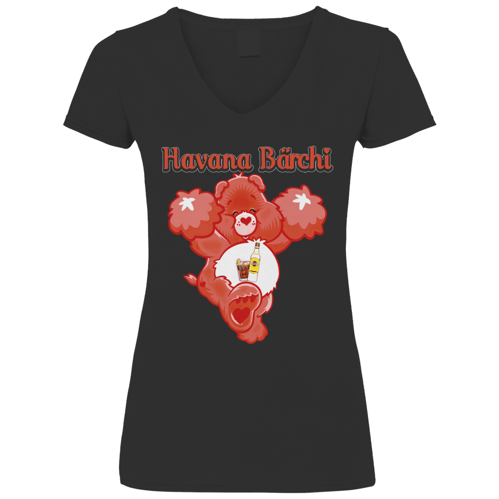 Havana Bärchi - Glücksbärchi - V-Neck Damenshirt