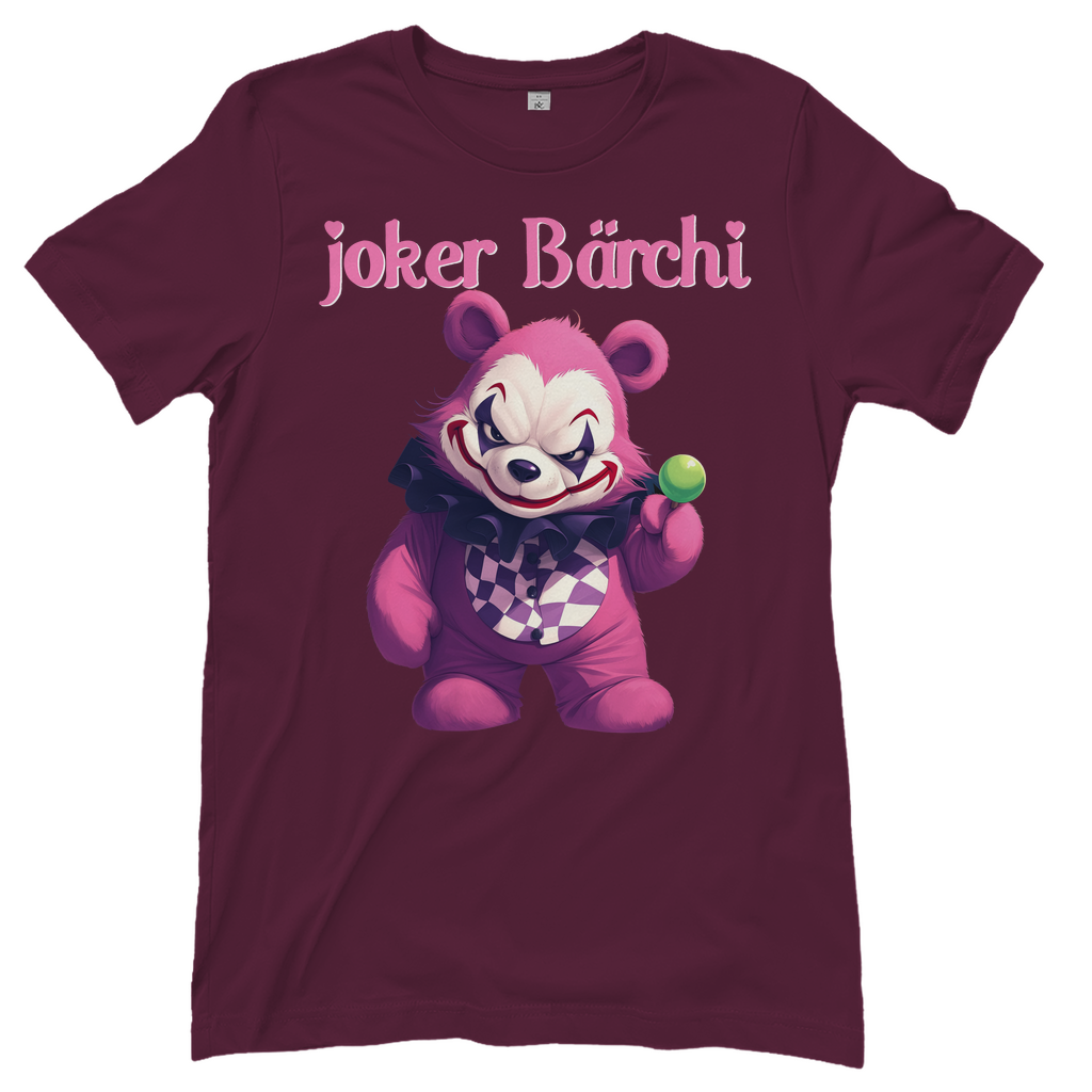 Joker Bärchi - Glücksbärchi - Damenshirt Burgundy