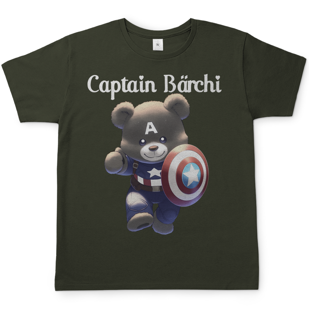 Captain Bärchi - Glücksbärchi - Herren Shirt Urban Khaki