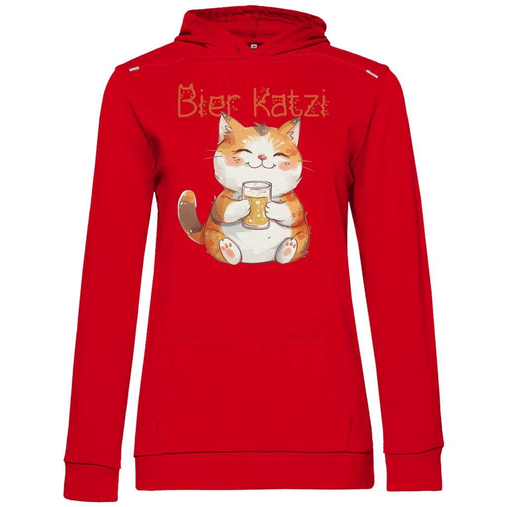 Bier Katzi Katze - Damen Hoodie