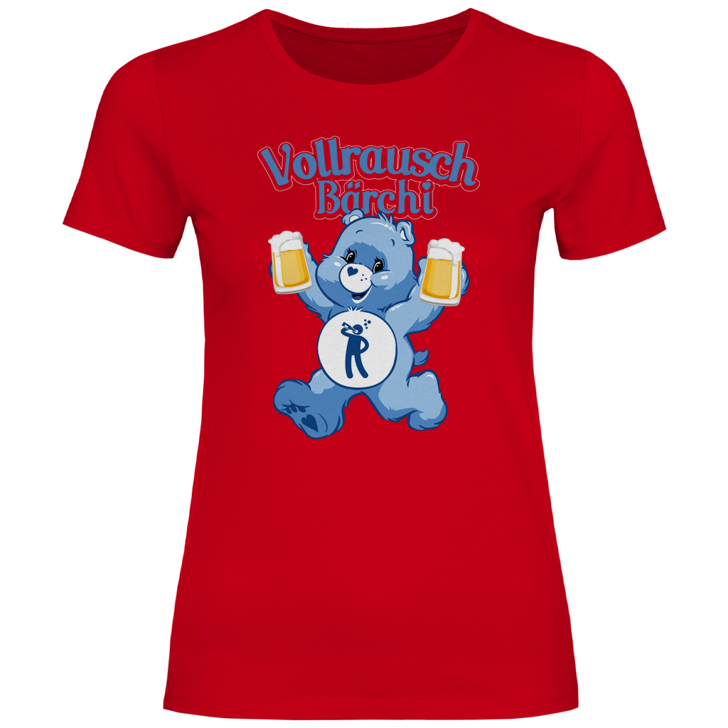Vollrausch Bärchi - Glücksbärchi - Damenshirt Red