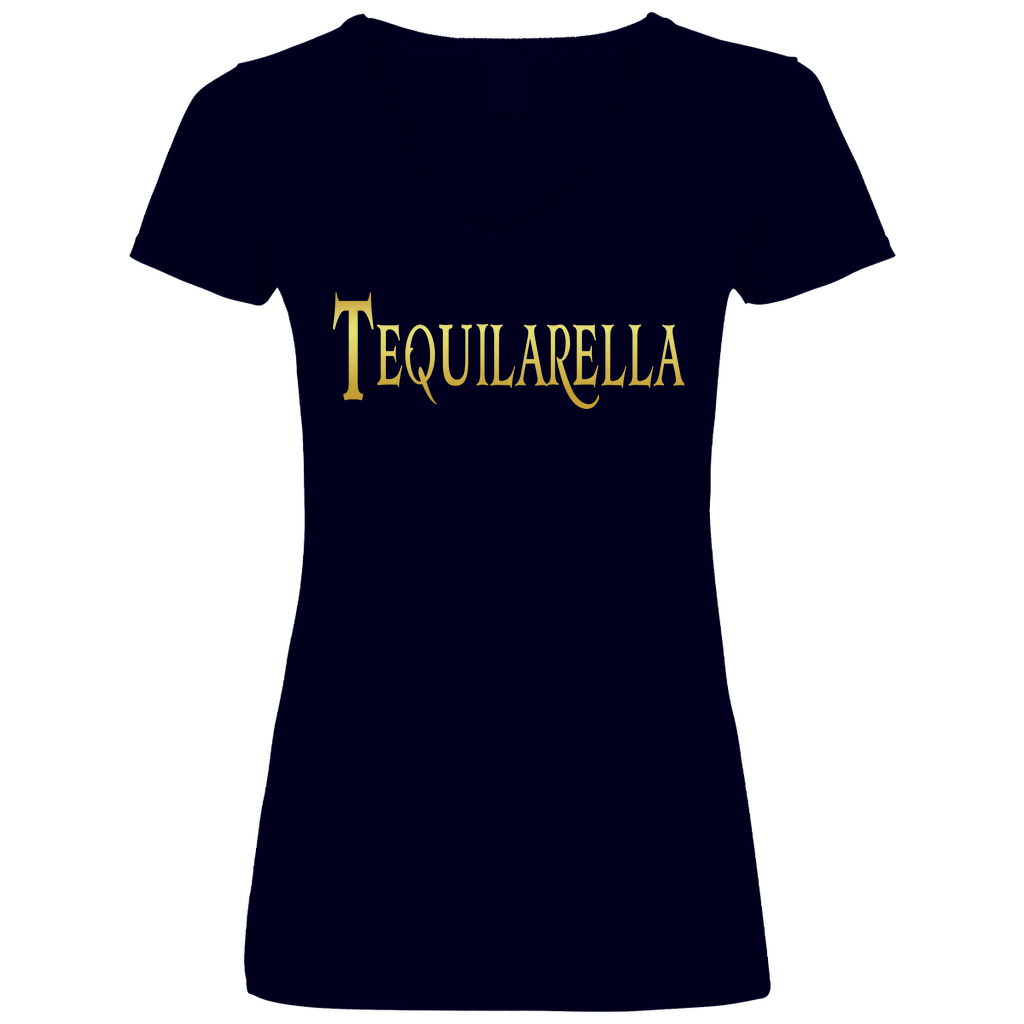 Tequilarella - Prinzessin Gold - V-Neck Damenshirt