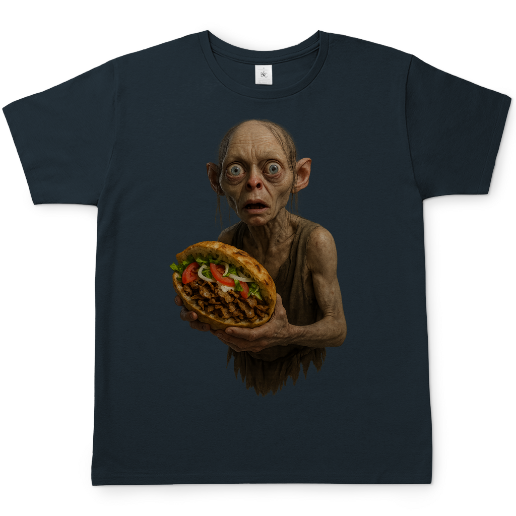 Döner mein Schatz Gollum LOTR - Herren T-Shirt Dark Grey Solid