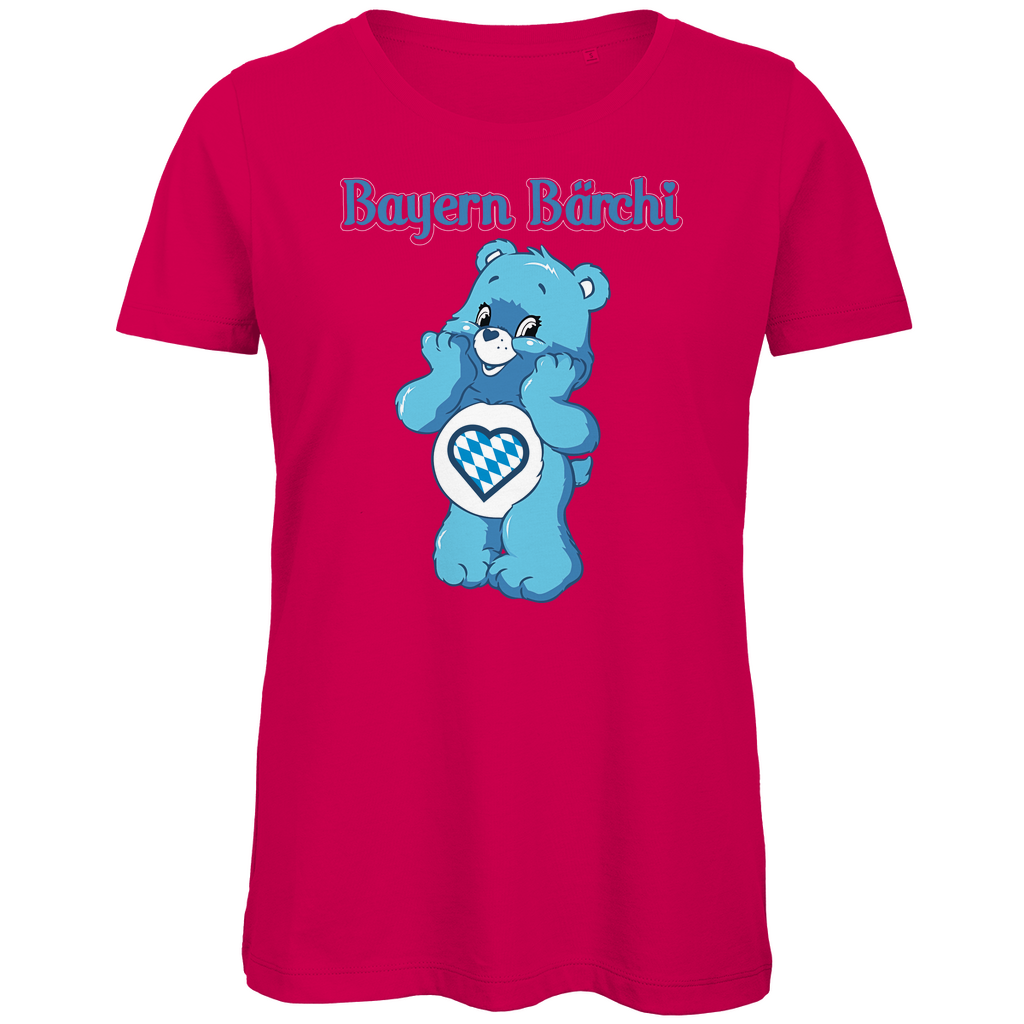 Bayern Bärchi - Glücksbärchi - Damen Premium Bio T-Shirt Fuchsia
