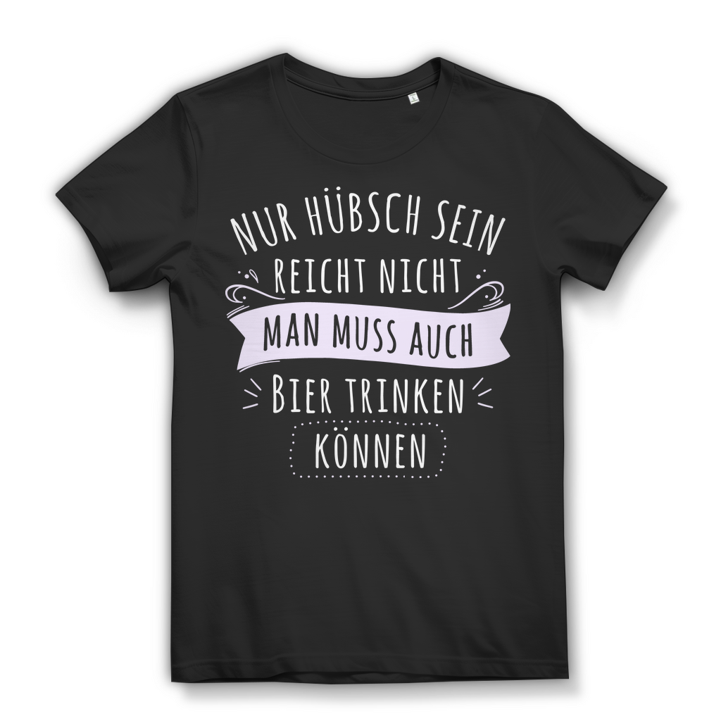 Lustiges Bier T-Shirt Frauen – Witziger Spruch für Biertrinkerinnen Black