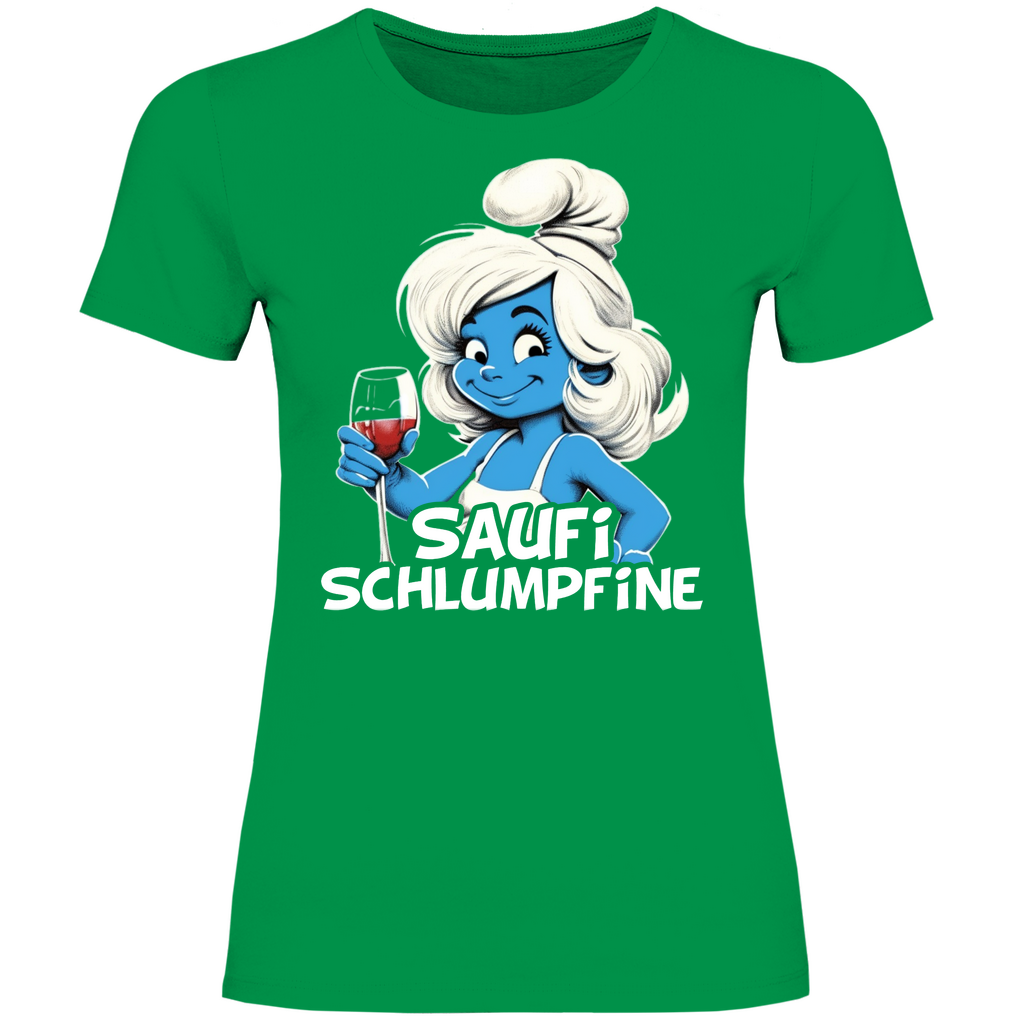 Saufi Schlumpfine Grafik - Damenshirt