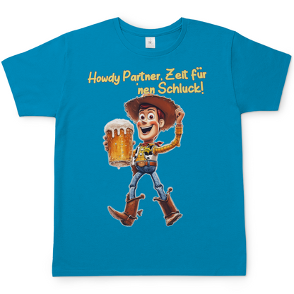 Howdy Partner Zeit für nen Schluck - Woody Toy Story - Herren Shirt