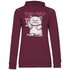 Wein Katzi Katze - Damen Hoodie Wine