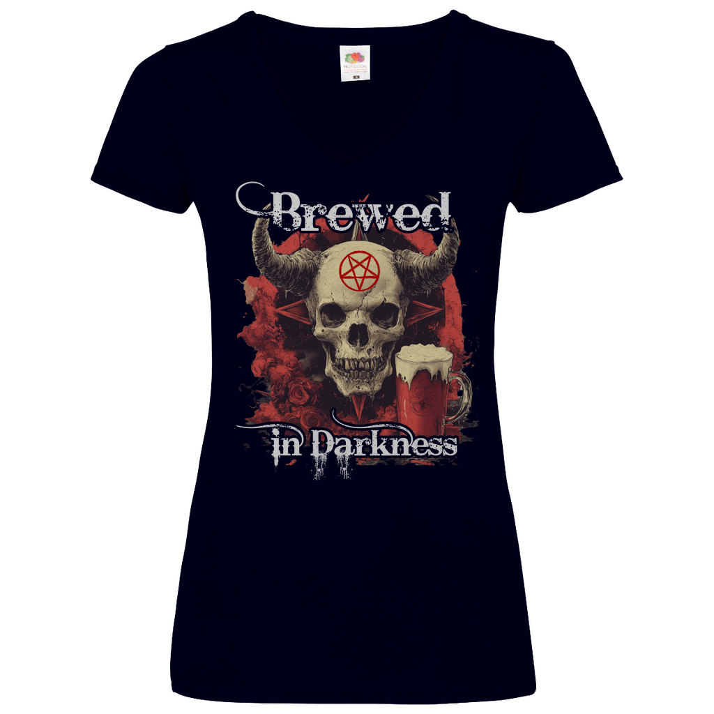 Brewed in Darkness - V-Neck Damenshirt