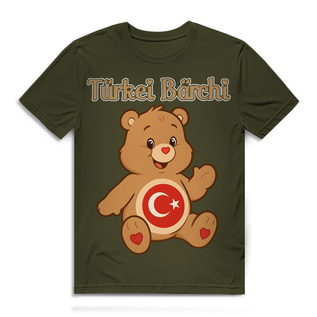 Türkei Bärchi - Glücksbärchi - Herren Premium Bio T-Shirt Khaki