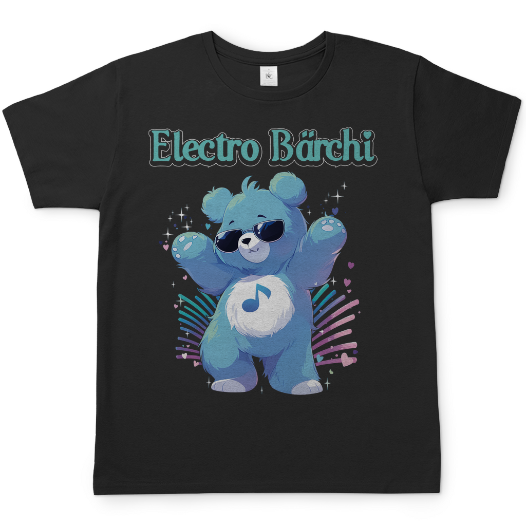 Electro Bärchi - Glücksbärchi - Herren Shirt Black