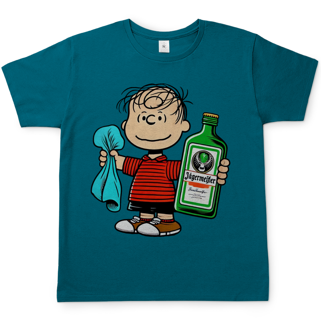 Linus van Pelt mit Jäger -  Die Peanuts - Herren Shirt