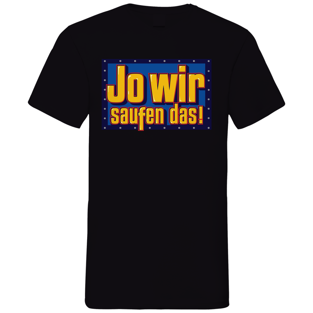 Jo wir saufen das - Bob der Baumeister - Herren V-Neck Shirt