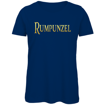 Rumpunzel - Prinzessin Gold - Damen Premium Bio T-Shirt Navy
