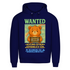 Herren Premium Bio Hoodie Wanted Glücksbärchi Wolkenland Extrem Gefährlich Süß Navy Blue
