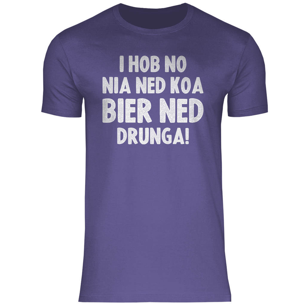 I hob no nia ned koa Bier ned drunga - Herren Shirt Millennial Lilac