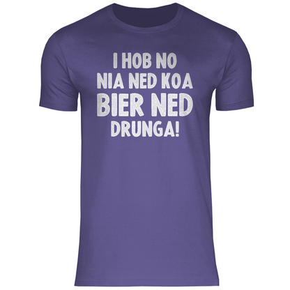 I hob no nia ned koa Bier ned drunga - Herren Shirt Millennial Lilac