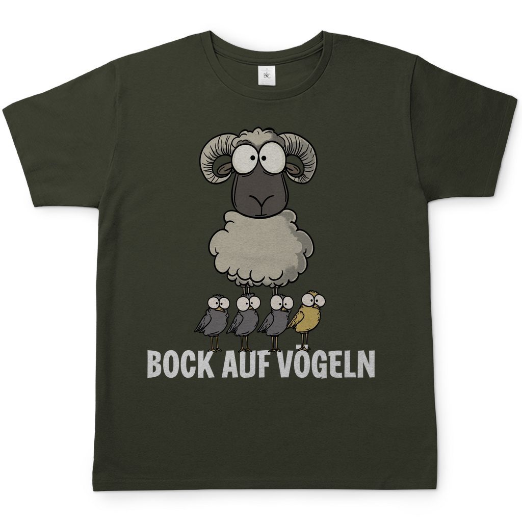 Bock auf Vögeln - Herren Shirt Urban Khaki