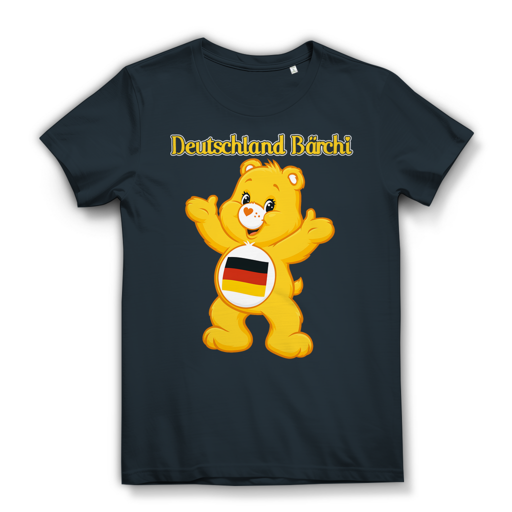 Deutschland Bärchi - Glücksbärchi - Damen Premium Bio T-Shirt Dark Grey