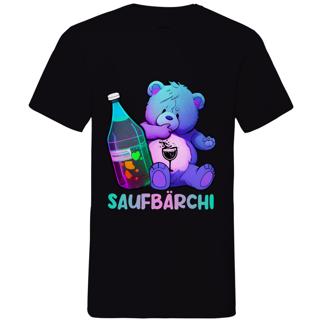 Saufbärchi - Herren V-Neck Shirt