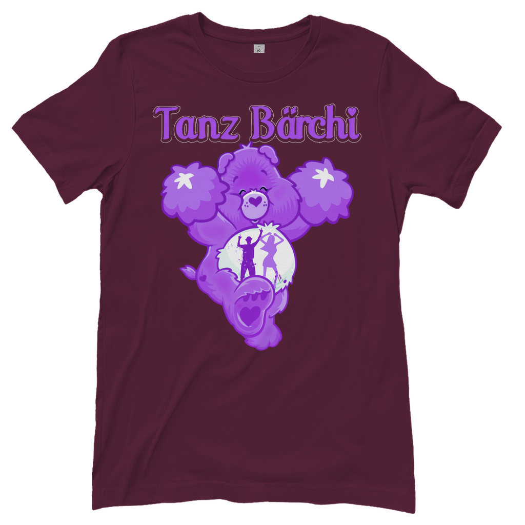 Tanz Bärchi - Glücksbärchi - Damenshirt Burgundy