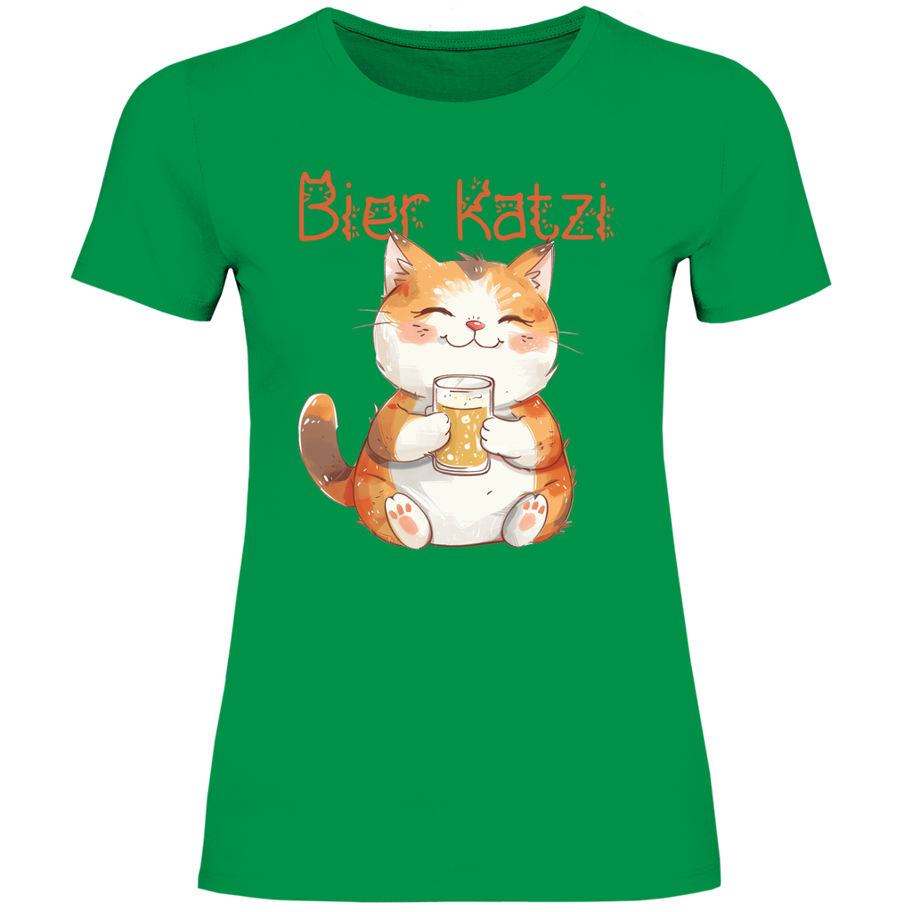 Bier Katzi Katze - Damenshirt