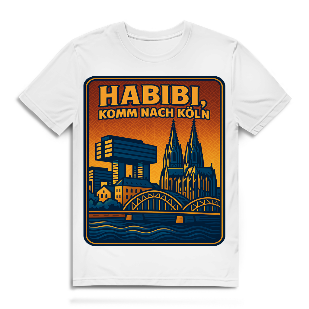 Habibi komm nach Köln - Herren Premium Bio T-Shirt White