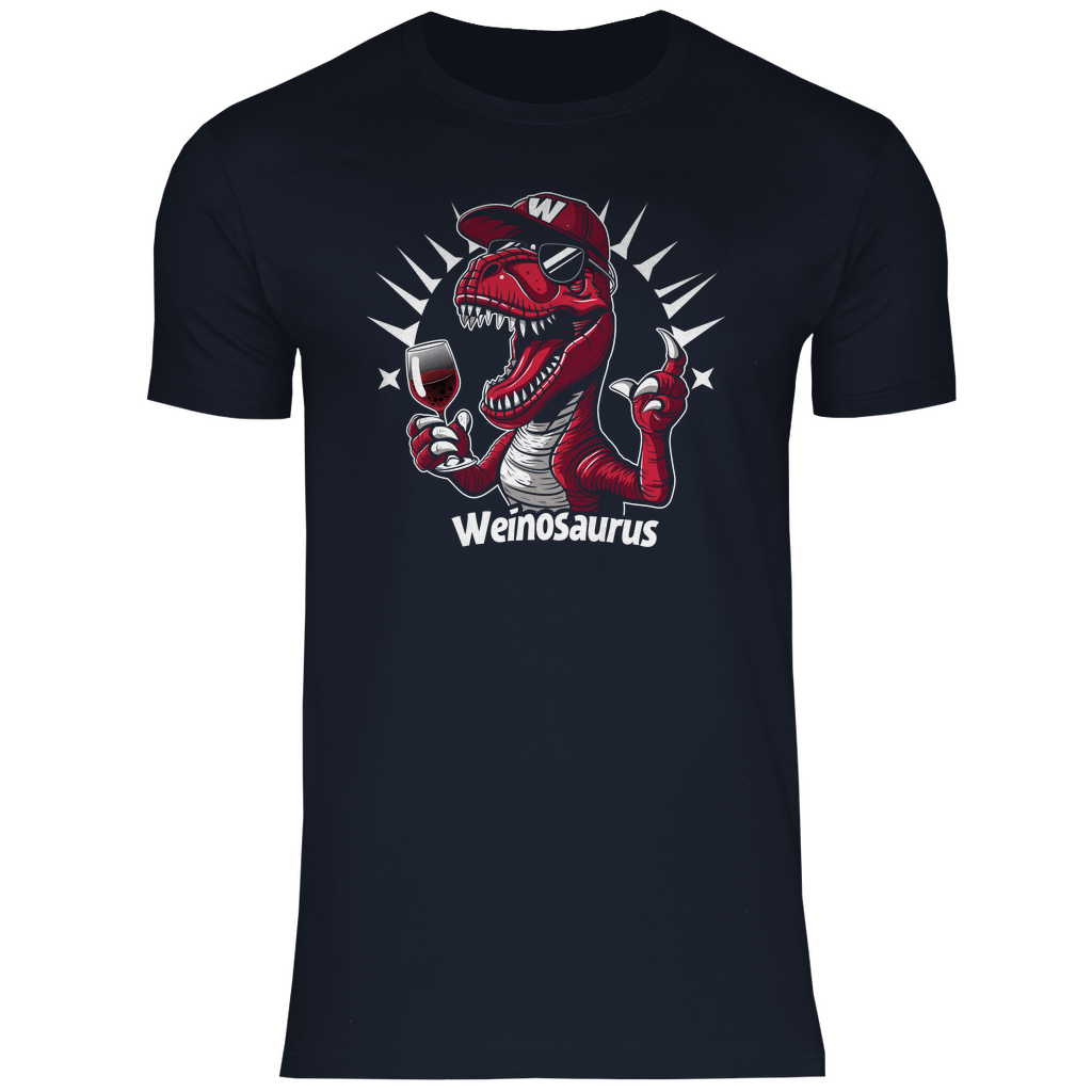 Weinosaurus - Herren Shirt Navy
