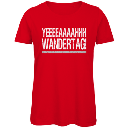 YEEEAH Wandertag! - Damen Premium Bio T-Shirt Red