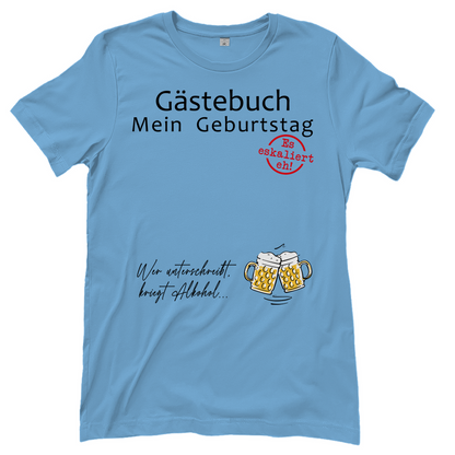 Gästebuch mein Geburtstag Geburtstagsgeschenk - Damenshirt