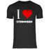 I love Strammsein - Herren Shirt Black