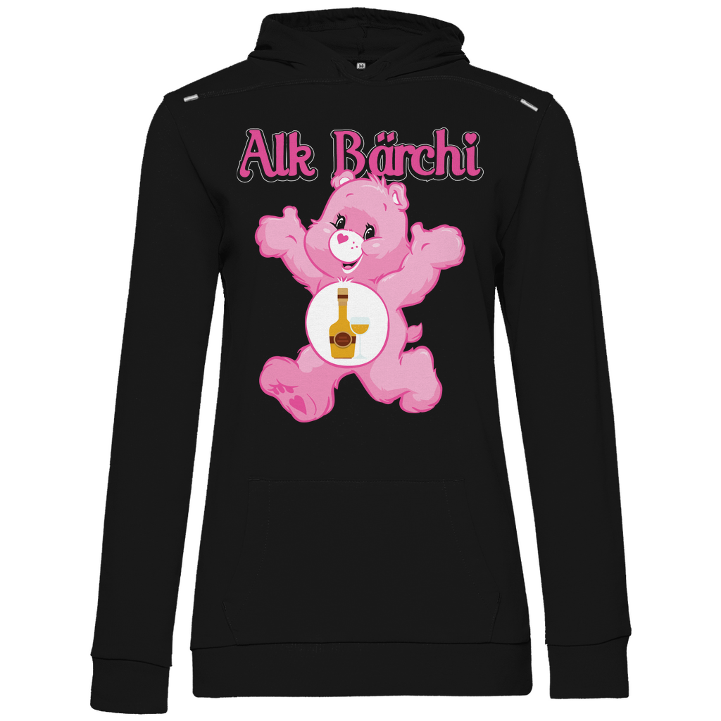 Alk Bärchi - Glücksbärchi - Damen Hoodie Black