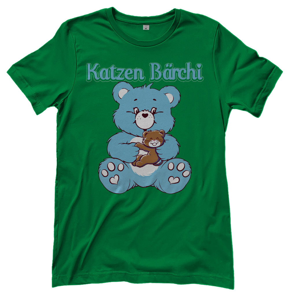 Katzen Bärchi - Glücksbärchi - Damenshirt Kelly Green