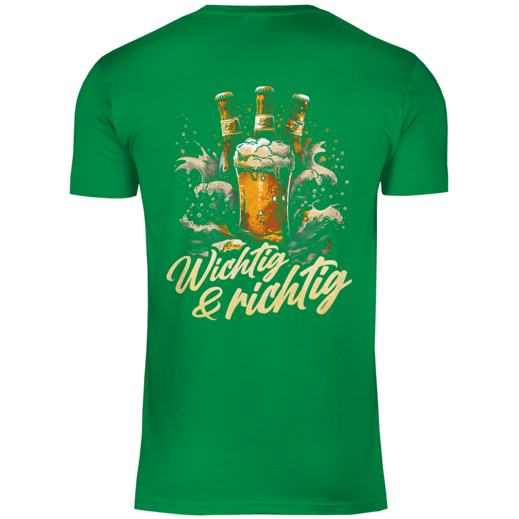 Wichtig &amp; richtig Bier - Herren Shirt