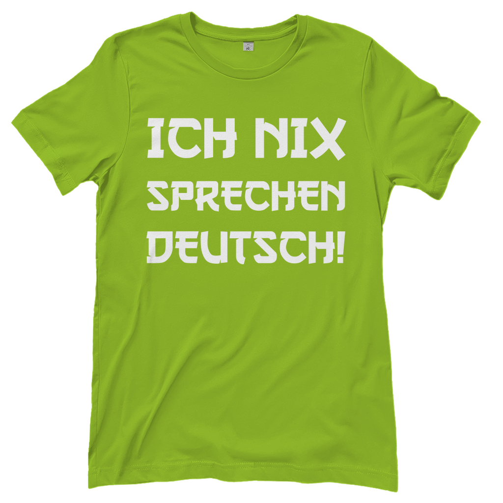 Ich nix sprechen Deutsch! - Damenshirt Orchid Green