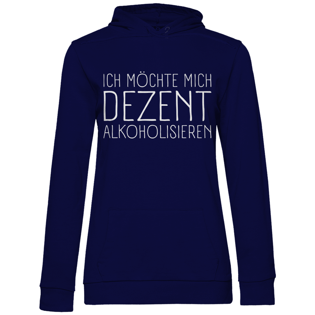 Ich möchte mich dezent alkoholisieren - Damen Hoodie Navy Blue