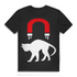 Pussy Magnet Shirt Funshirt Herren witziges Männer T Shirt Katze JGA Geschenk Black