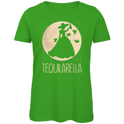 Mond Prinzessin - Tequilarella - Damen Premium Bio T-Shirt Real Green