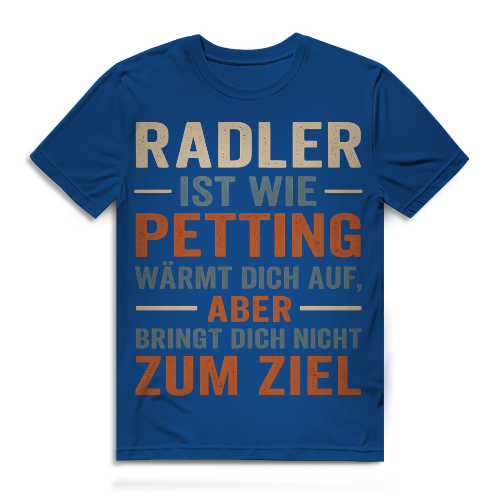 Radler ist wie Petting - Herren Premium Bio T-Shirt Royal Blue
