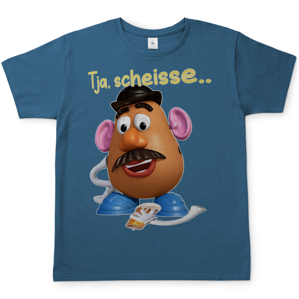 Tja, scheisse - Charlie Naseweis Toy Story - Herren Shirt Stone Blue