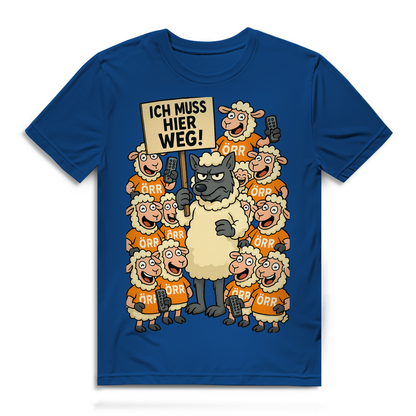 Wolf unter Schlafschafen ich muss hier weg - Herren Premium Bio T-Shirt