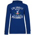 Gin knallt besser als die meisten Männer - Damen Hoodie Royal