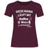 Diese Mama läuft mit Kaffee, Wein & Amazon Prime - Damenshirt Burgundy