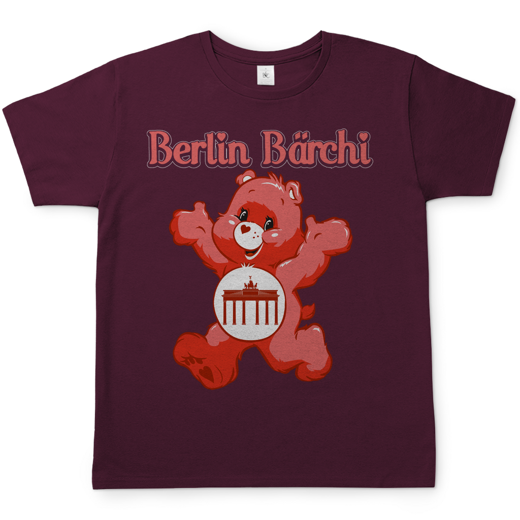 Berlin Bärchi - Glücksbärchi - Herren Shirt Burgundy