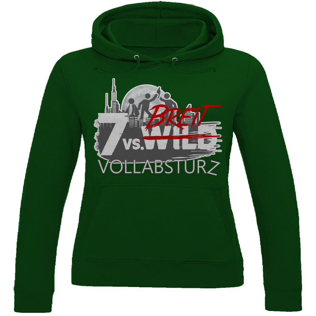 7 vs Breit Vollabsturz - Damen Hoodie