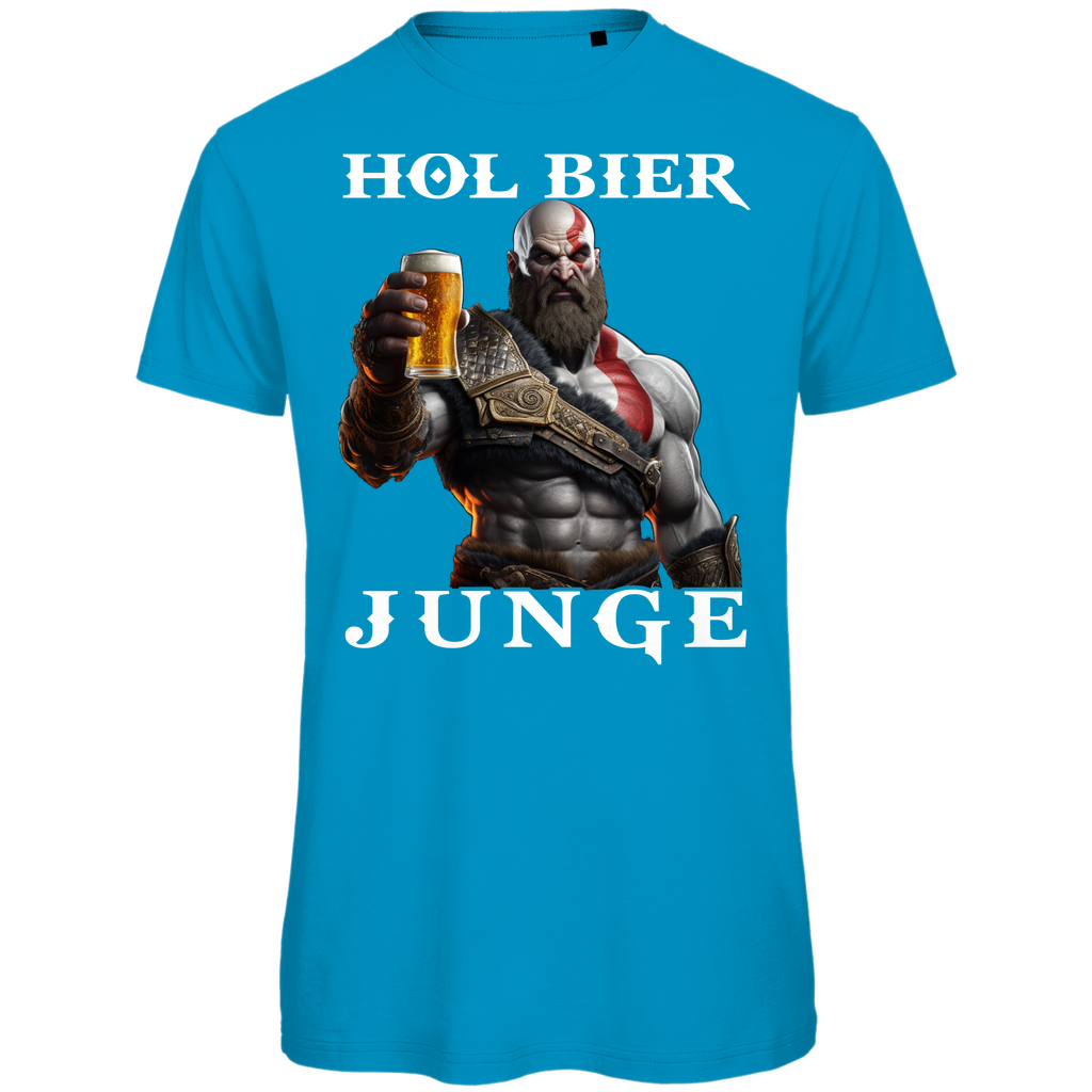 Kratos God of War hol Bier Junge - Herren Premium Bio T-Shirt Atoll