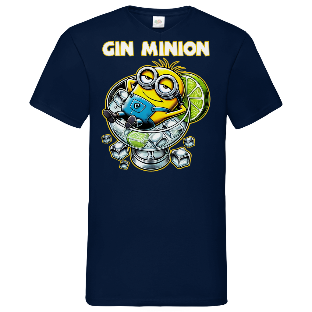 Gin Minion - Herren V-Neck Shirt